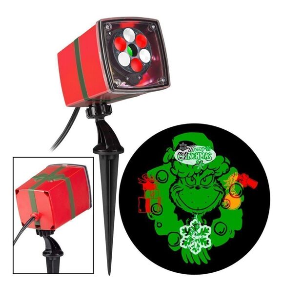 The Grinch LED Whirl A Motion and Static Projector Light Show New - Picture 3 of 6